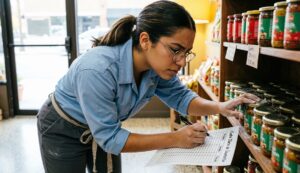 Conteo de productos durante un inventario